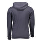 Sergio Tacchini Blue Cotton Men Sweater with Hood