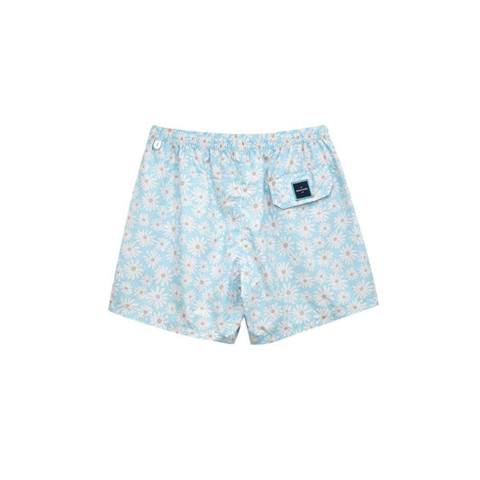 Blue Polyester Swimwear