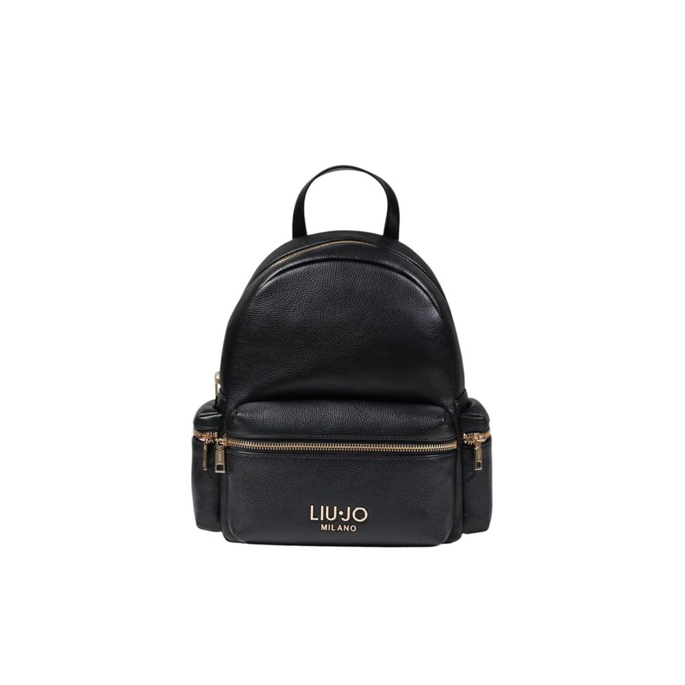 Black Polyester Backpack