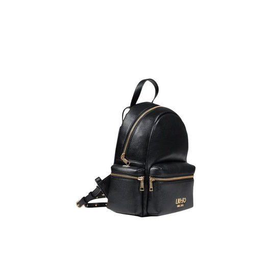 Black Polyester Backpack