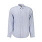 Guess Jeans Blue Linen Men Shirt