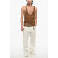 Viscose Sheer Tank Top with Deep Neckline