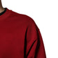 Dolce & Gabbana Red Embossed Logo Cotton Crew Neck Sweater