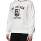 Dolce & Gabbana White Cotton DG ROYAL Print Hooded Sweater