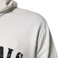Dolce & Gabbana White Cotton DG ROYAL Print Hooded Sweater