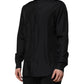 Dolce & Gabbana Dark Blue Silk MARTINI Men Formal Dress Shirt