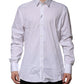 Dolce & Gabbana White Cotton GOLD Long Sleeves Dress Shirt