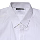 Dolce & Gabbana White Cotton GOLD Long Sleeves Dress Shirt