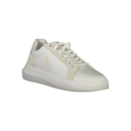 Calvin Klein White Polyurethane Men Sneaker