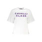 Cavalli Class White Cotton T-Shirt