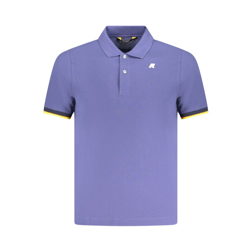 Blue Cotton Polo Shirt