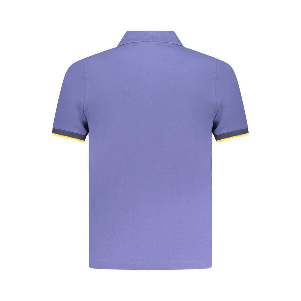 Blue Cotton Polo Shirt