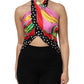 Dolce & Gabbana Multicolor Halter Party Evening Cropped Top