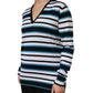 Dolce & Gabbana Multicolor Stripes Long Sleeves V-neck Top