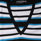Dolce & Gabbana Multicolor Stripes Long Sleeves V-neck Top