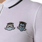 Dolce & Gabbana White Cotton Short Sleeves Collared Polo Top