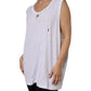 Dolce & Gabbana White Cotton Sleeveless Round Neck Tank Top