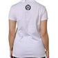Dolce & Gabbana White Cotton Short Sleeve V-Neck Top T-shirt