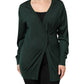 Dolce & Gabbana Dark Green Cashmere Silk Cardigan Sweater