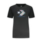 Black Cotton Women T-Shirt