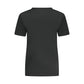 Black Cotton Women T-Shirt