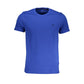 Blaues Baumwoll-T-Shirt
