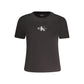 Calvin Klein Black Cotton Women T-Shirt