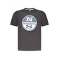 North Sails Black Cotton Men T-Shirt