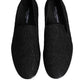 Dolce & Gabbana Black Jacquard Slip On Loafers Formal Shoes