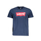 Levi's Blue Cotton Men T-Shirt