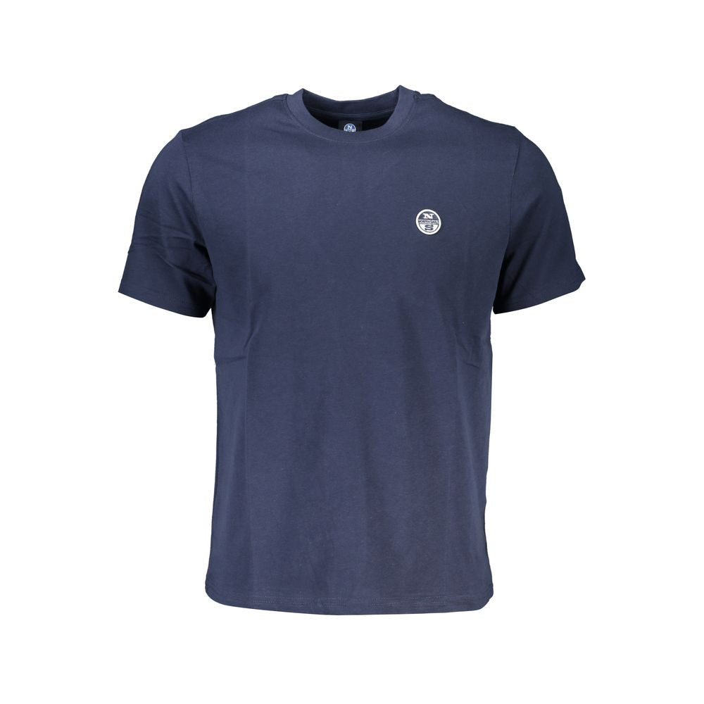 Blaues Baumwoll-T-Shirt