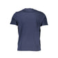Blaues Baumwoll-T-Shirt