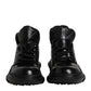 Dolce & Gabbana Black Leather Casual Mens Ankle Boots Shoes