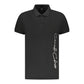 Cavalli Class Black Cotton Men Polo Shirt