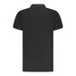 Cavalli Class Black Cotton Men Polo Shirt