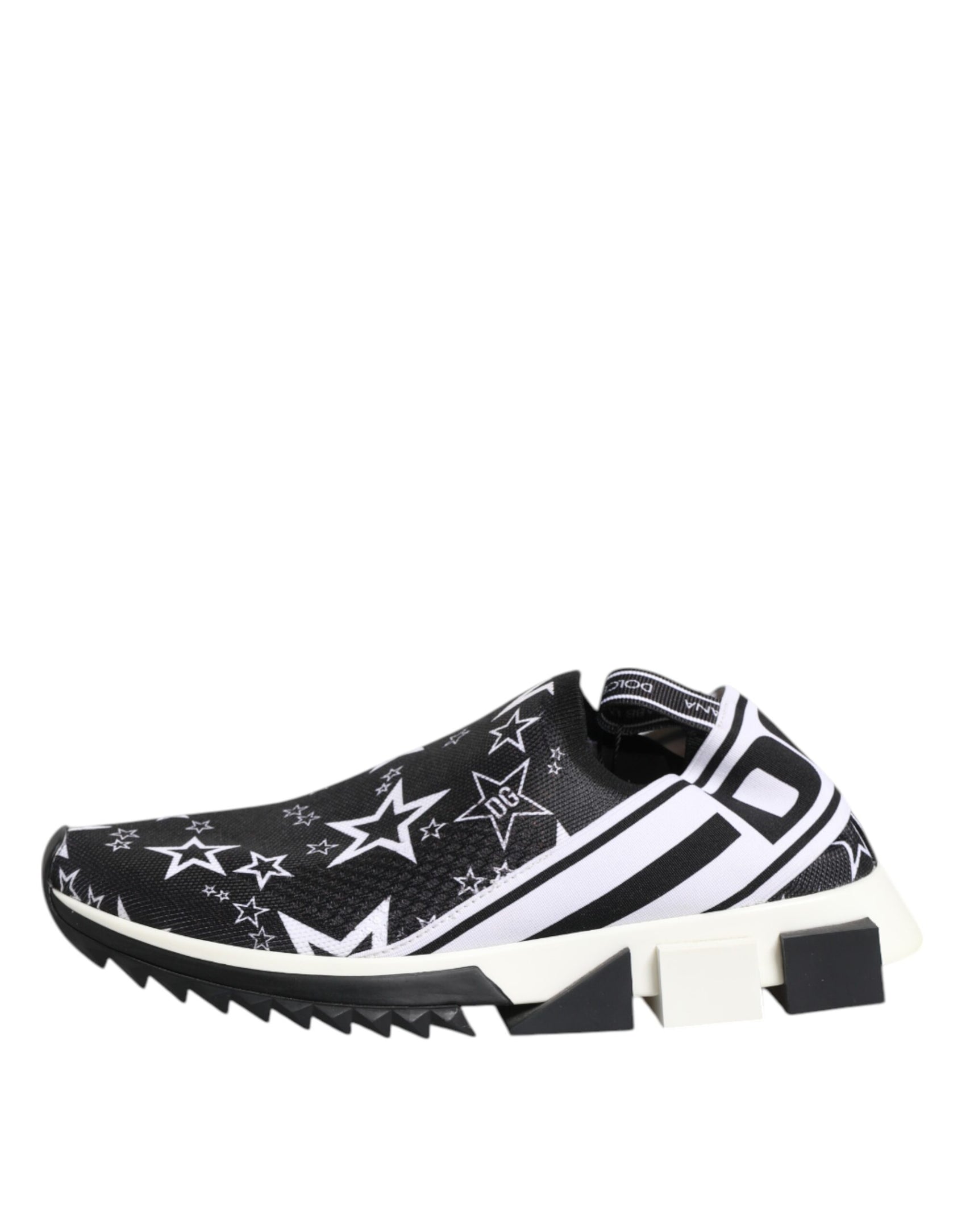 Dolce & Gabbana Black White Sorrento Low Top Sneakers Shoes