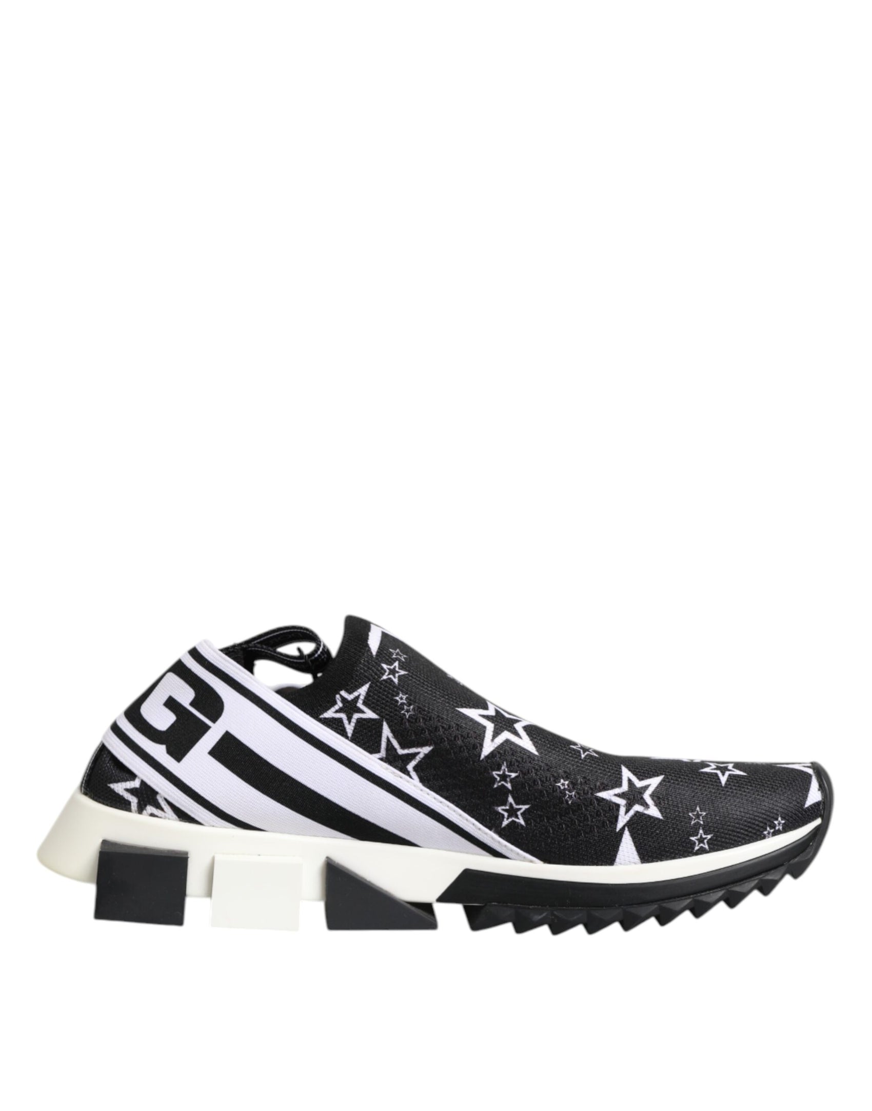 Dolce & Gabbana Black White Sorrento Low Top Sneakers Shoes
