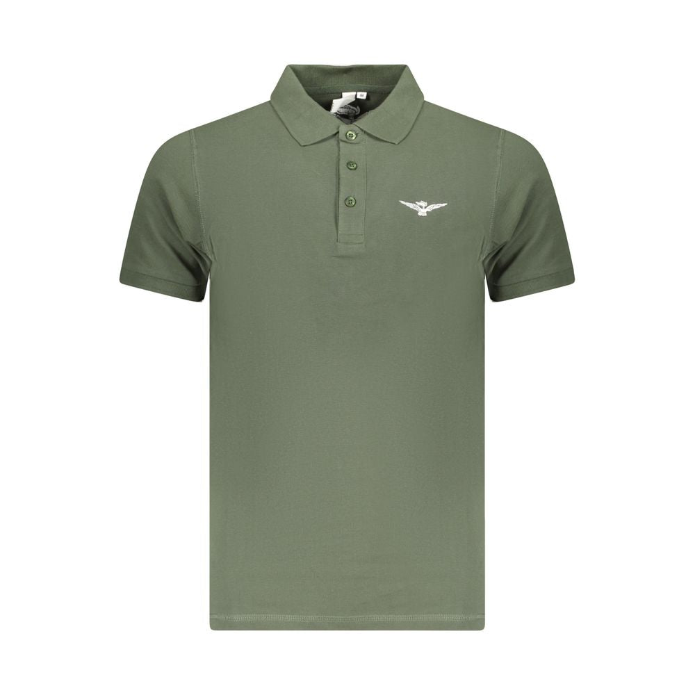 Green Cotton Polo Shirt