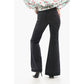 Stone Washed Bootcut Denims with Chain Details 33cm