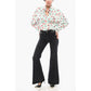 Stone Washed Bootcut Denims with Chain Details 33cm