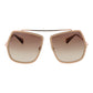 Max Mara Beige Metal Sunglasses
