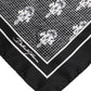 Dolce & Gabbana Black White Printed Square Foulard Scarf
