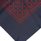 Dolce & Gabbana Red Blue Printed Silk Square Men Foulard Scarf