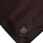 Dolce & Gabbana Brown DG Crown Silk Square Men Foulard Scarf