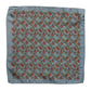Dolce & Gabbana Gray Chilis Silk Square Men Foulard Scarf