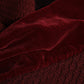 Dolce & Gabbana Maroon Black Neck Warmer Wrap Shawl Scarf