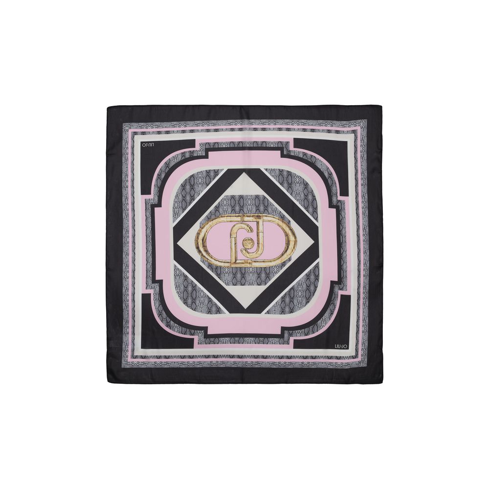 Black Polyester Scarf