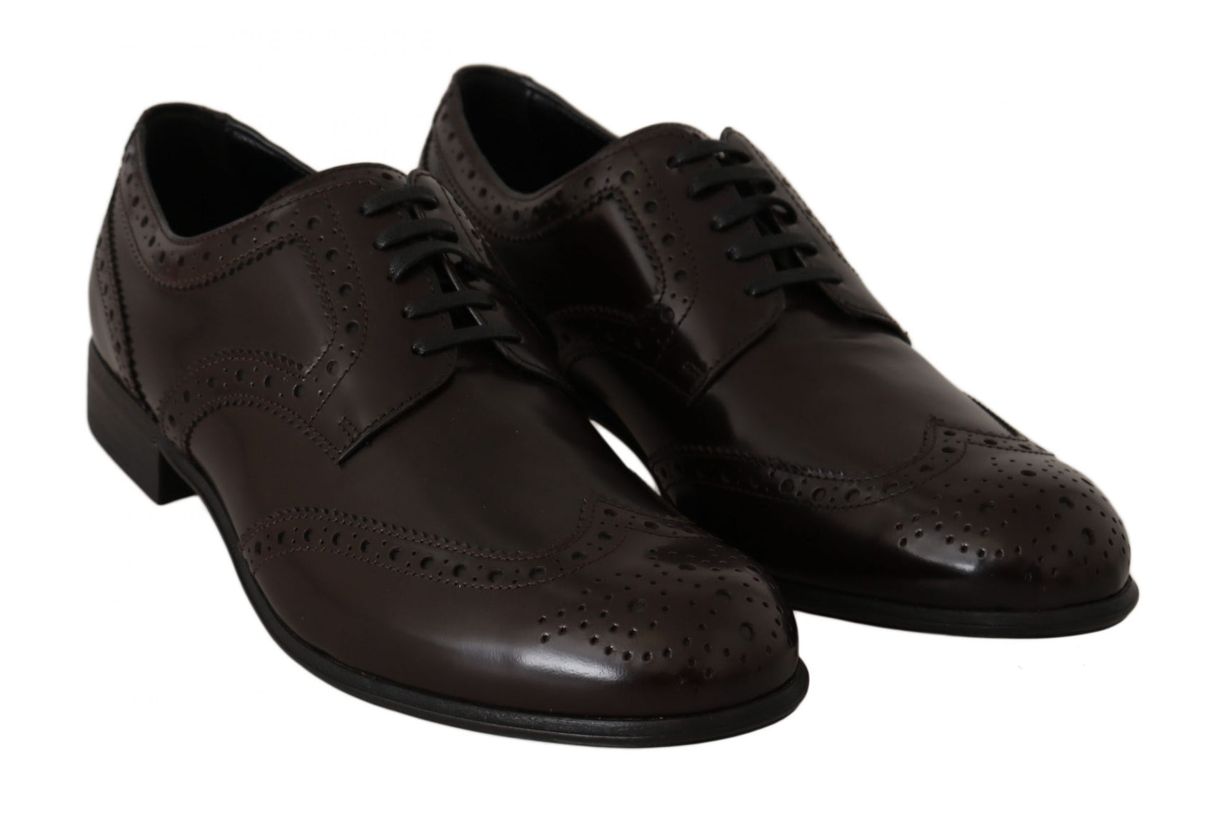 Elegante Oxford-Ballerinas aus braunem Leder