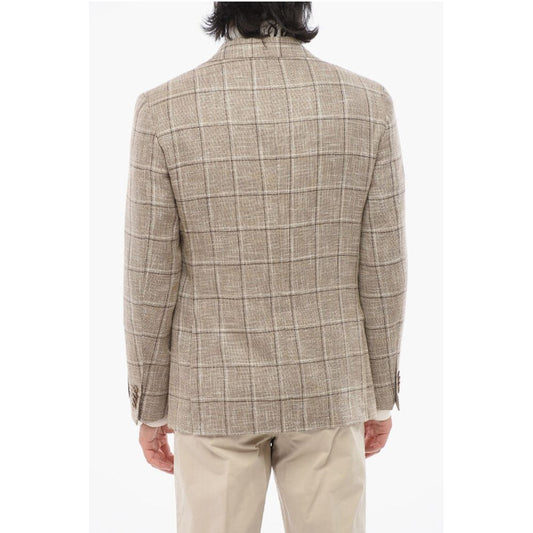 CC COLLECTION Half-lined REFINED Windowpane Check Blazer