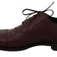 Eleganti scarpe eleganti in pelle bordeaux